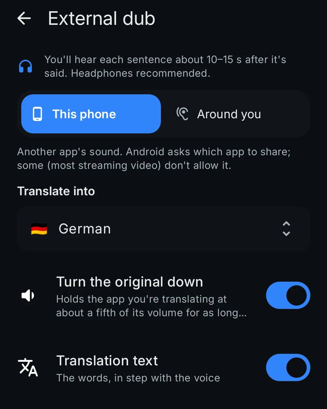 Dubbing - Hear it in your language